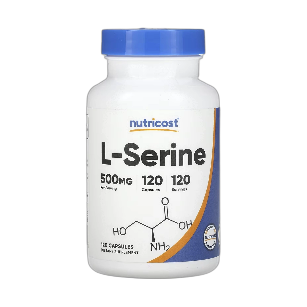 Nutricost, L-Serine, 500 mg, 120 Capsules