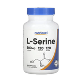 Nutricost, L-Serine, 500 mg, 120 Capsules