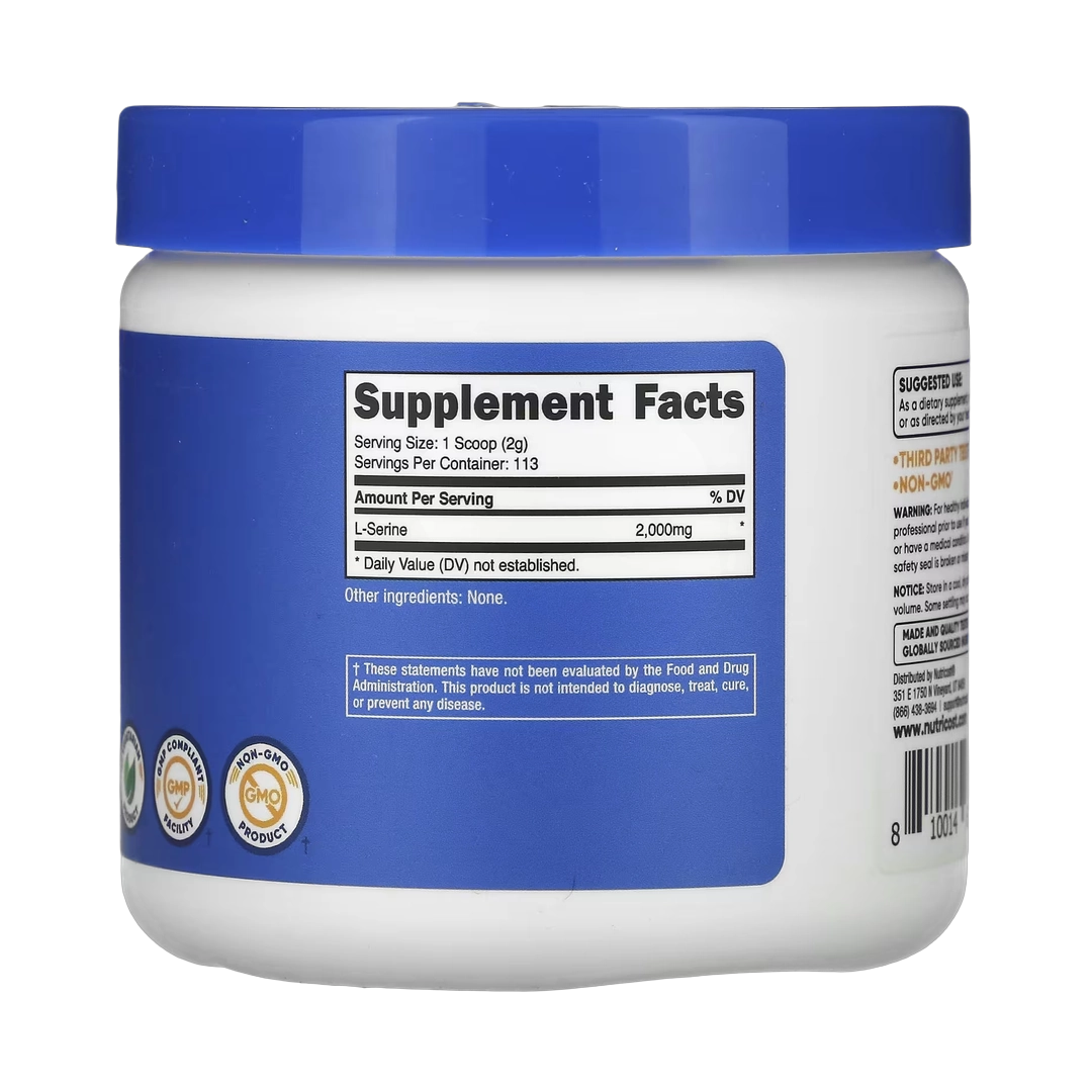 Nutricost, L-Serine Powder, Unflavored, 8 oz, 227 g