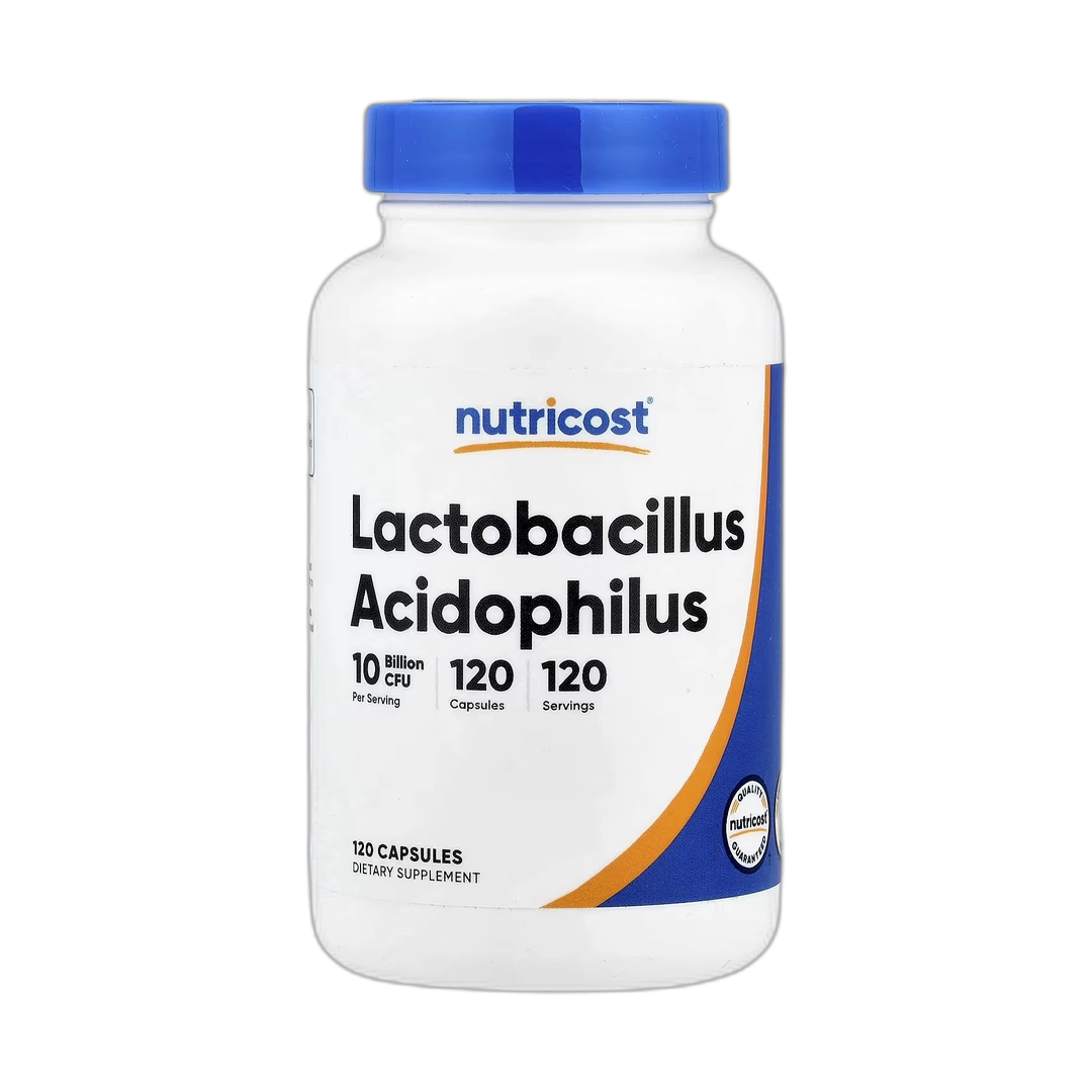 Nutricost, Lactobacillus Acidophilus, 50 mg (10 Billion CFU), 120 Capsules