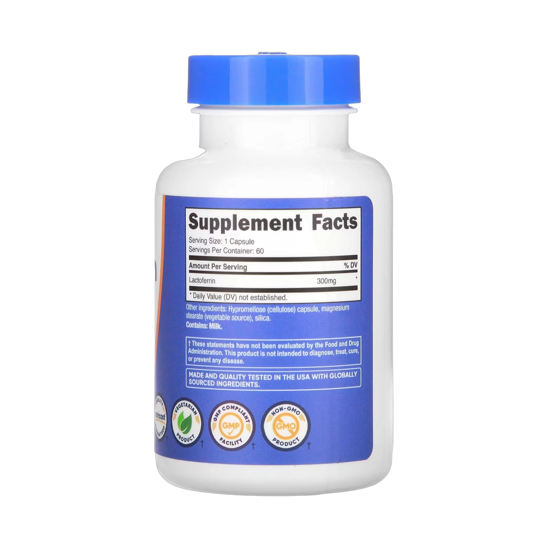 Nutricost, Lactoferrin, 300 mg, 60 Capsules