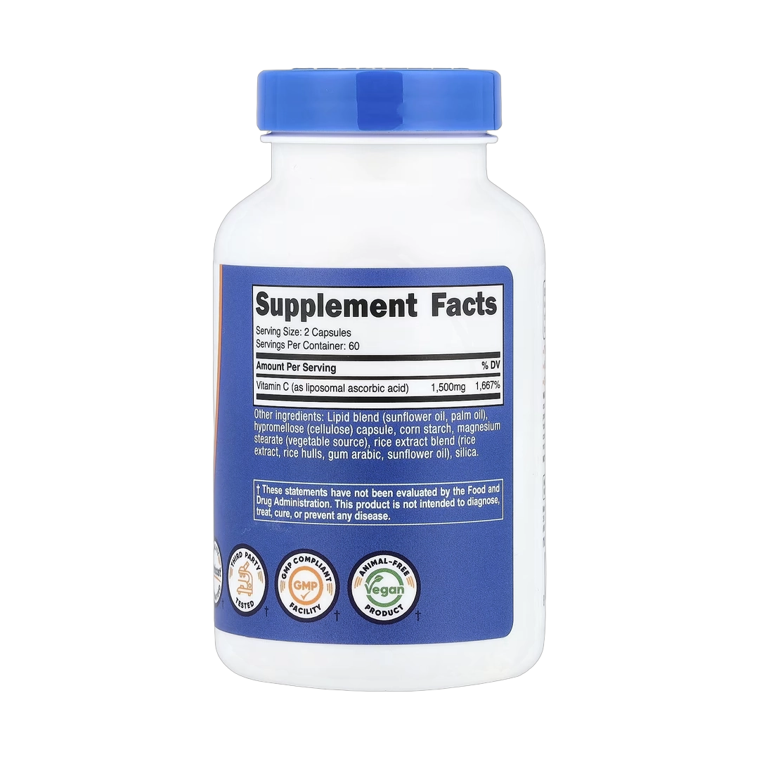Nutricost, Liposomal Vitamin C, 120 Capsules