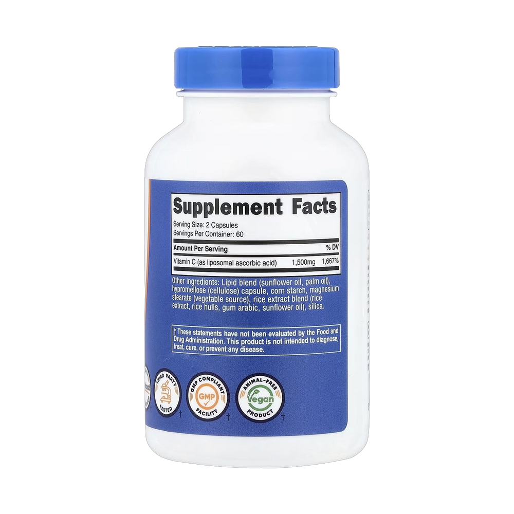 Nutricost, Liposomal Vitamin C, 120 Capsules