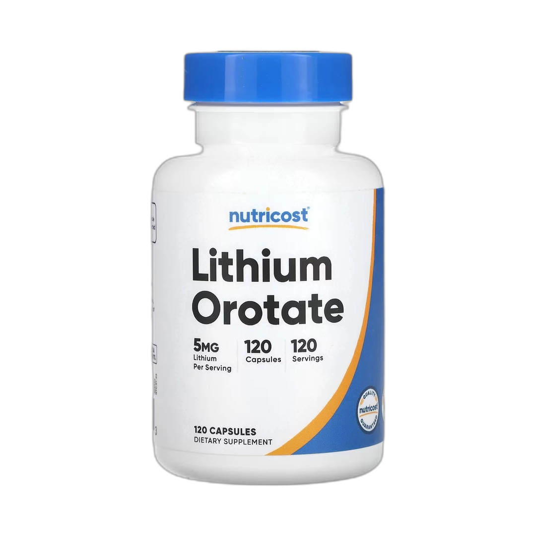 Nutricost, Lithium Orotate, 5 mg, 120 Capsules