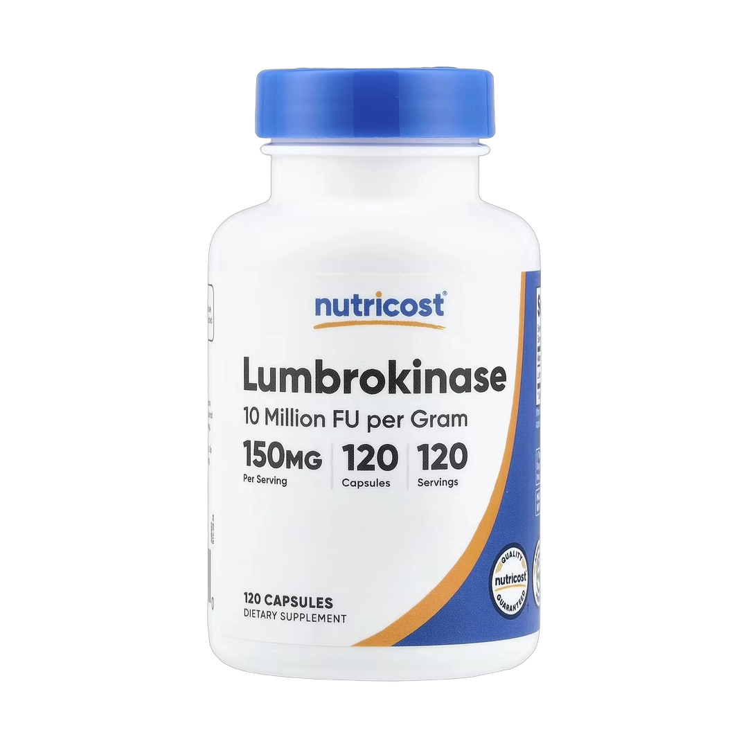 Nutricost, Lumbrokinase, 150 mg, 120 Capsules