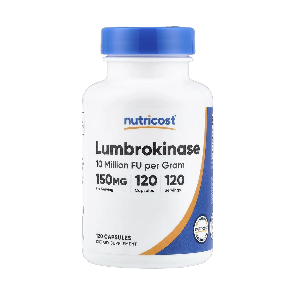 Nutricost, Lumbrokinase, 150 mg, 120 Capsules