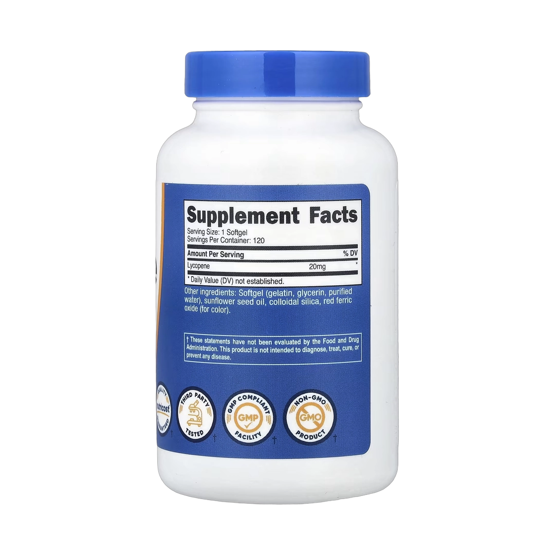 Nutricost, Lycopene, 20 mg, 120 Softgels