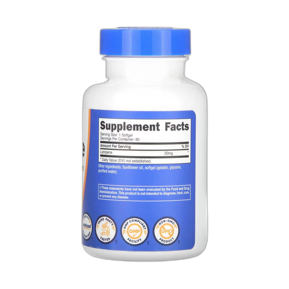 Nutricost, Lycopene, 20 mg , 60 Softgels