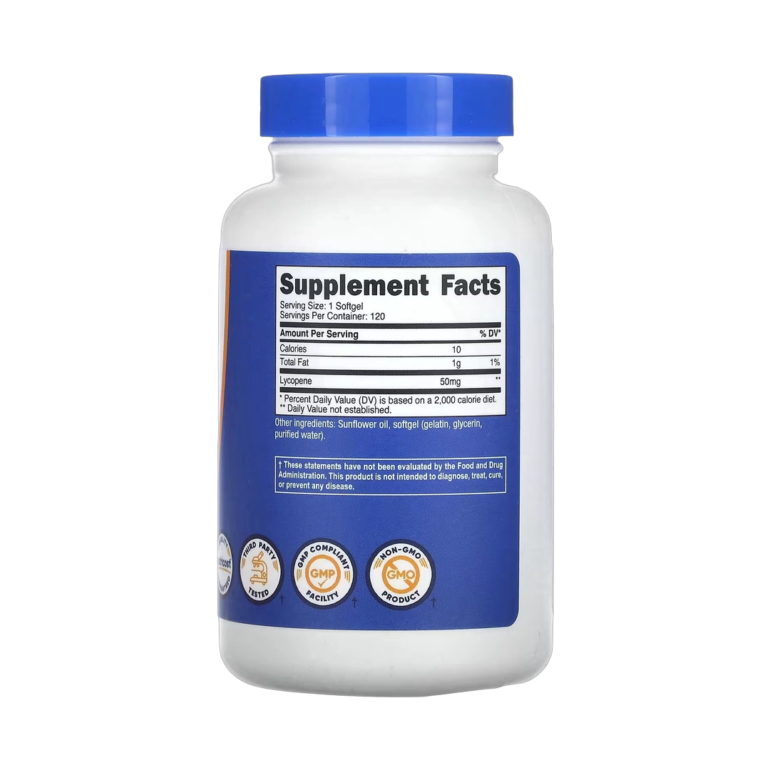Nutricost, Lycopene, 50 mg, 120 Softgels