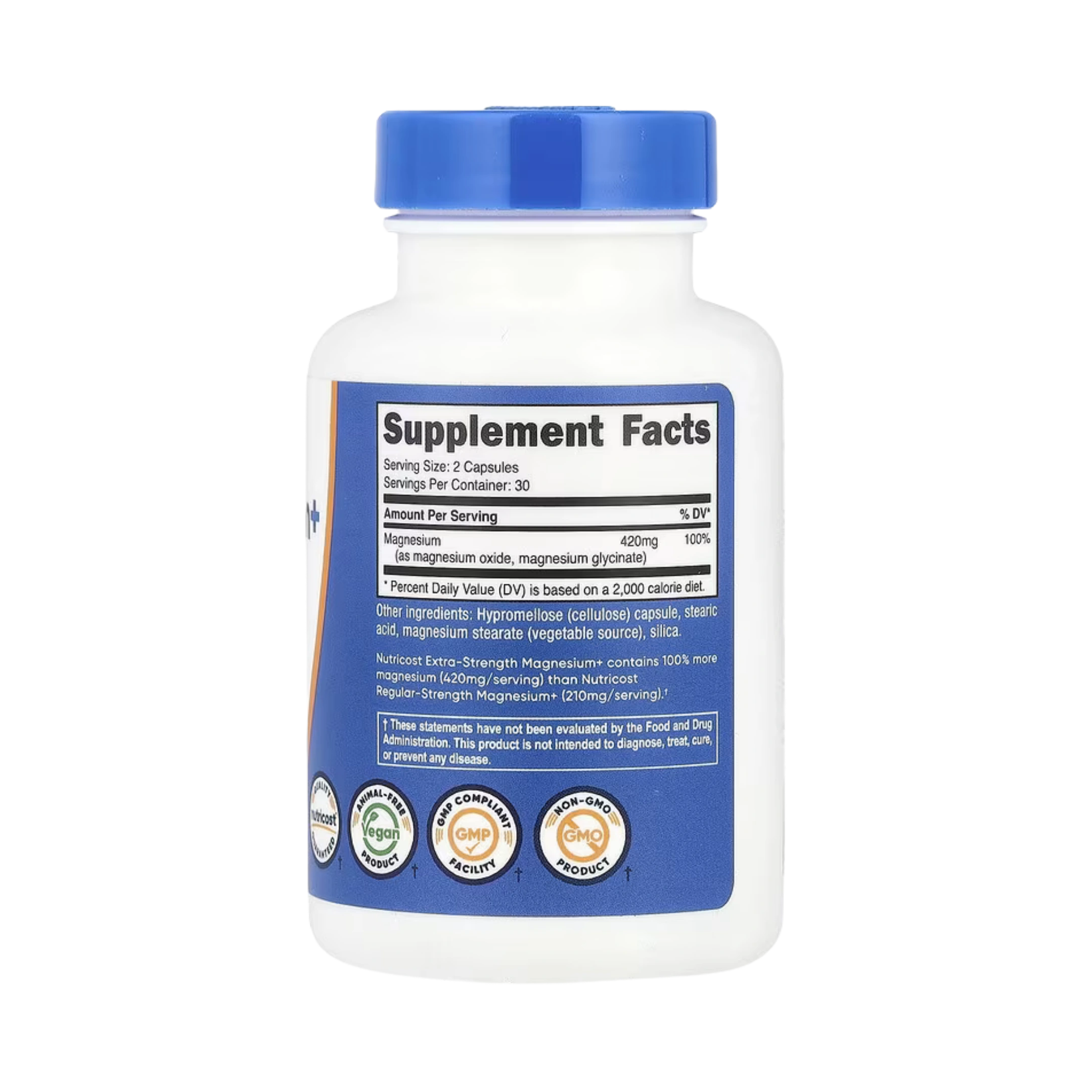 Nutricost, Magnesium+, 60 Capsules