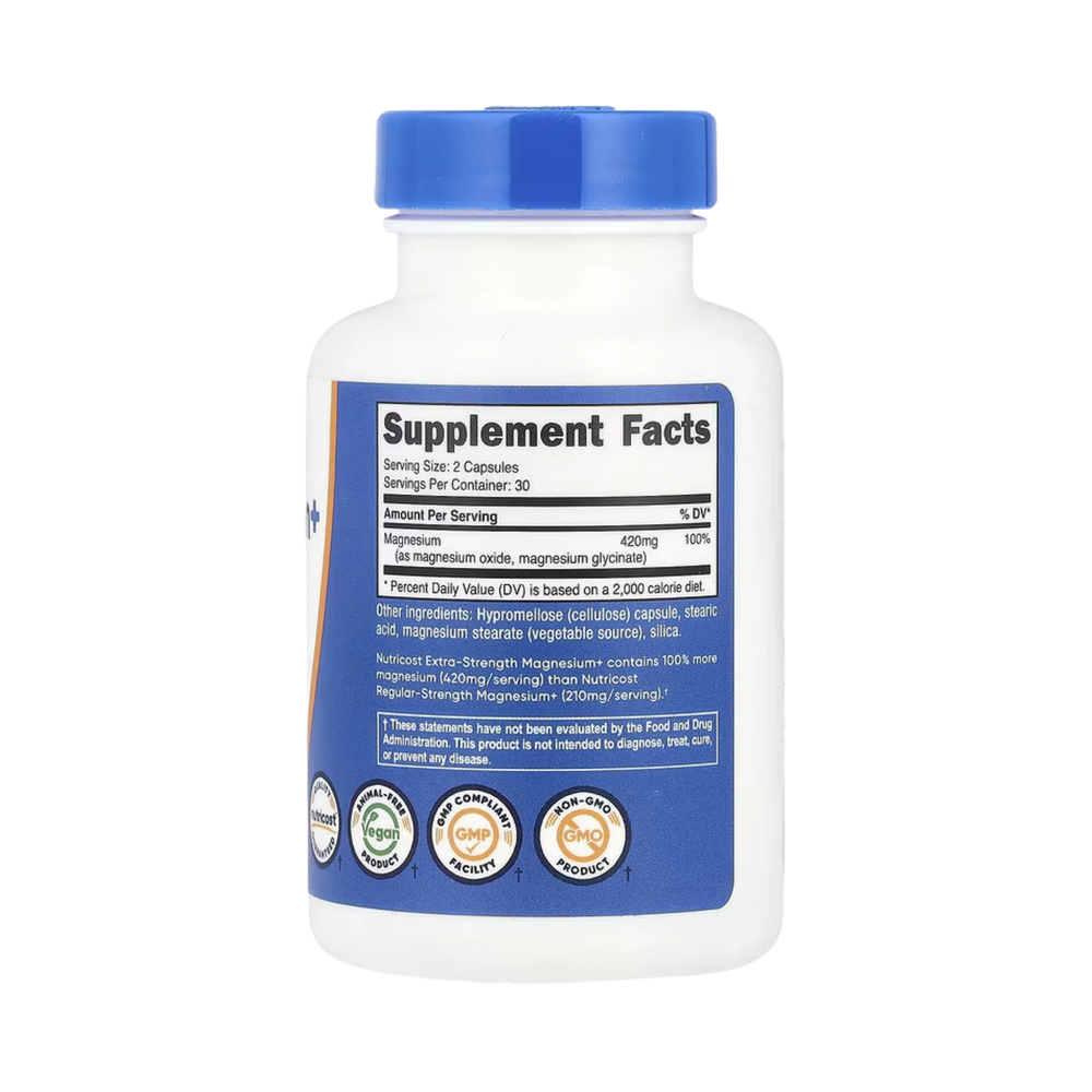 Nutricost, Magnesium+, 60 Capsules