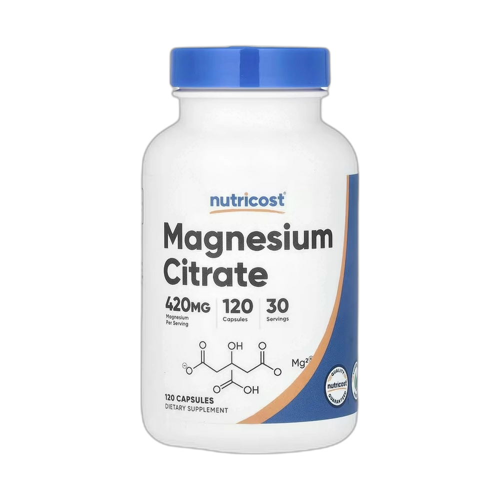 Nutricost, Magnesium Citrate, 120 Capsules