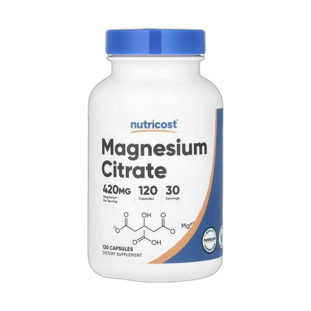 Nutricost, Magnesium Citrate, 120 Capsules