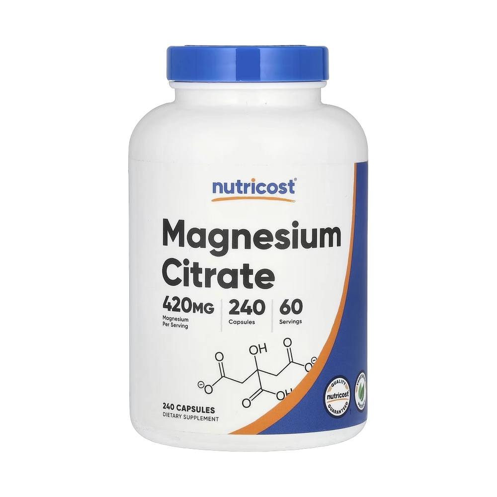 Nutricost, Magnesium Citrate, 240 Capsules