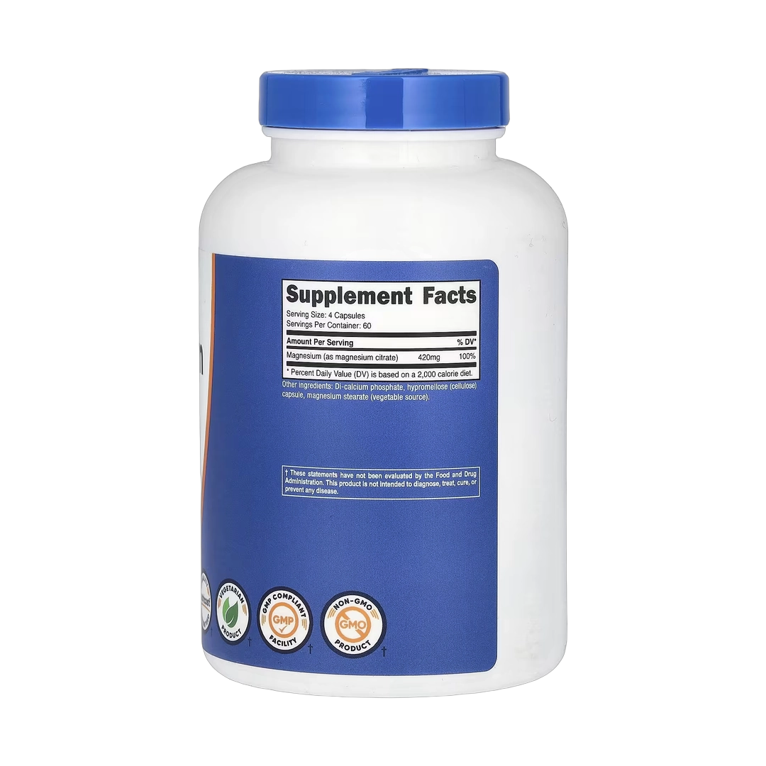 Nutricost, Magnesium Citrate, 240 Capsules
