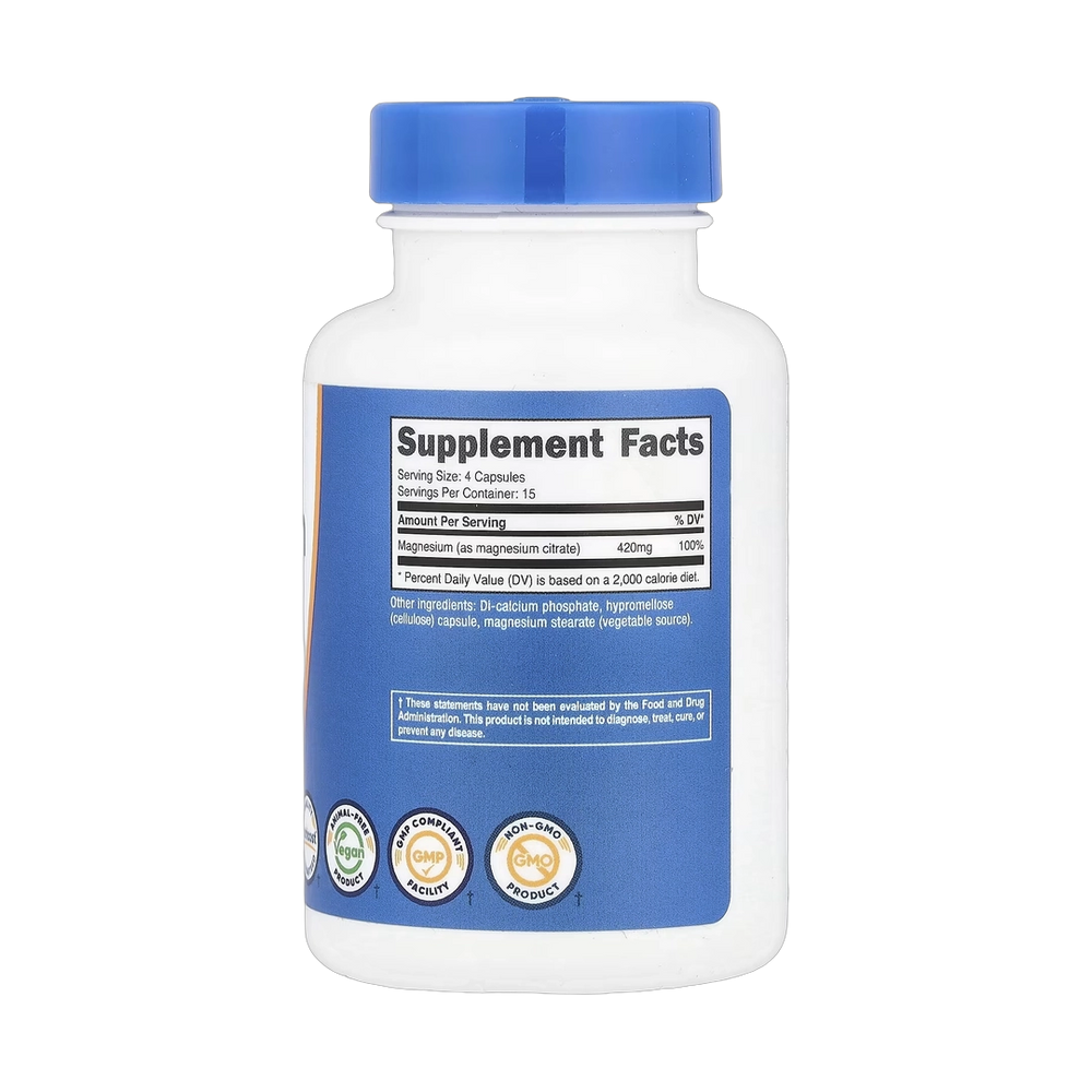 Nutricost, Magnesium Citrate, 60 Capsules