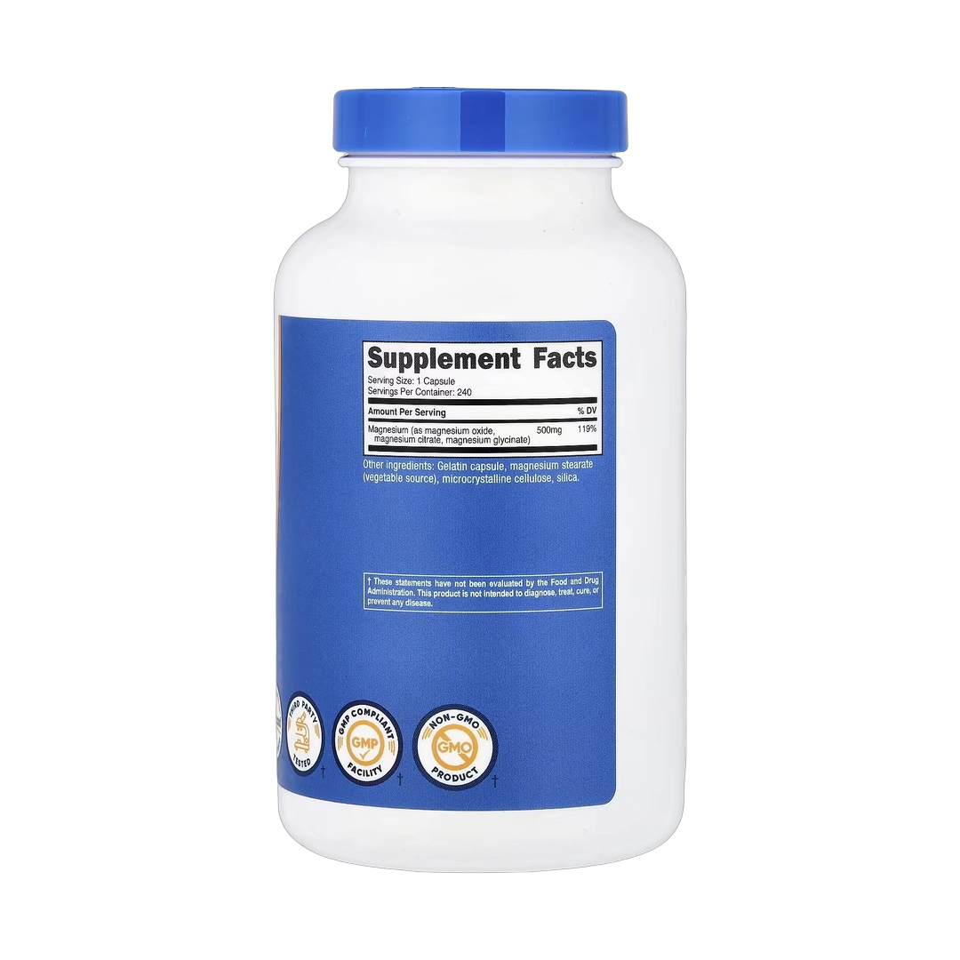 Nutricost, Magnesium Complex, 500 mg, 240 Capsules