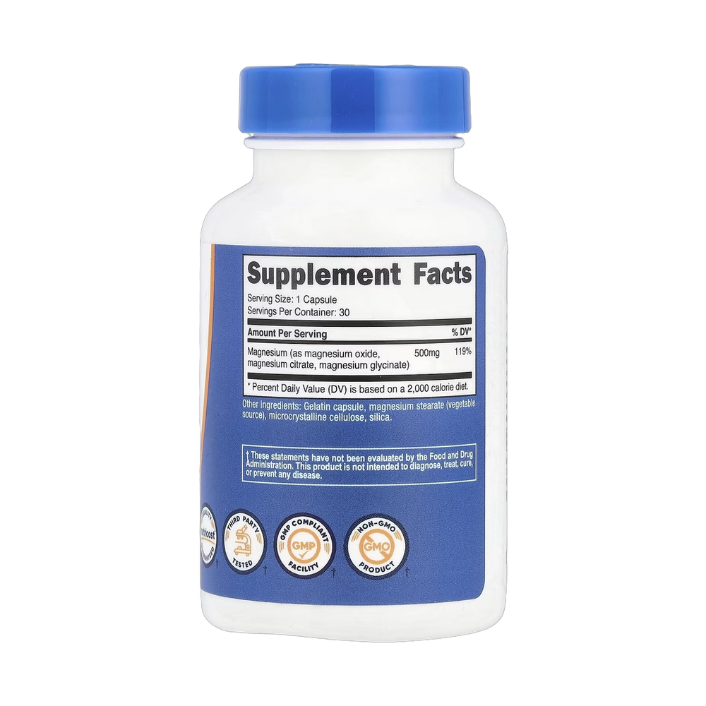 Nutricost, Magnesium Complex, 500 mg, 30 Capsules