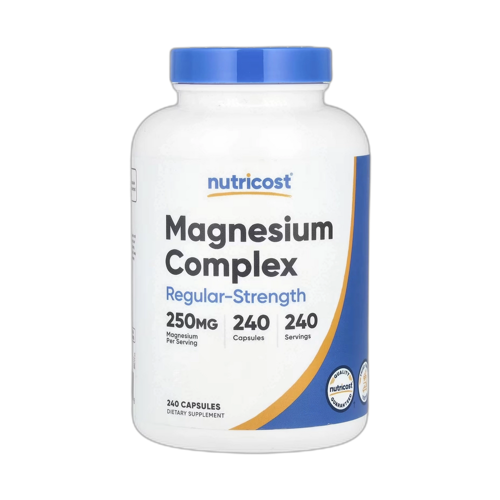 Nutricost, Magnesium Complex, Regular-Strength, 250 mg, 240 Capsules