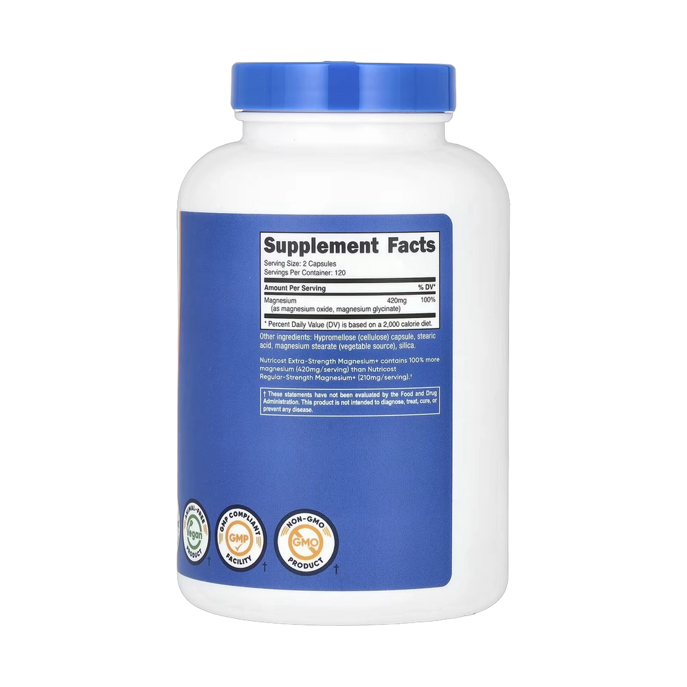 Nutricost, Magnesium+, Extra-Strength, 240 Capsules
