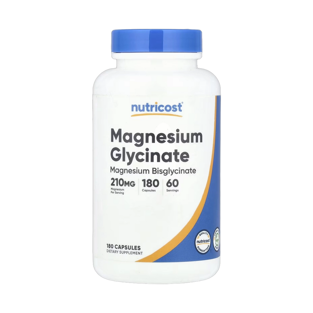 Nutricost, Magnesium Glycinate, 180 Capsules