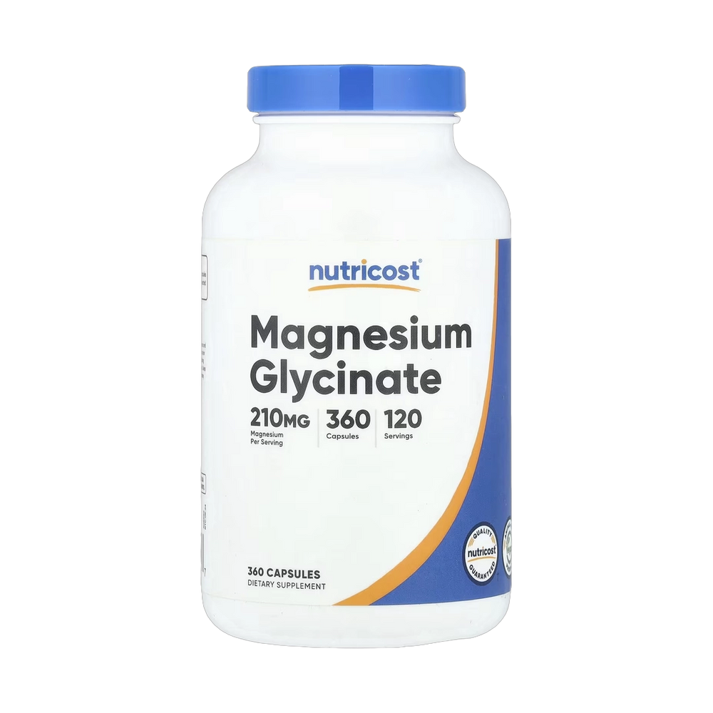 Nutricost, Magnesium Glycinate, 360 Capsules