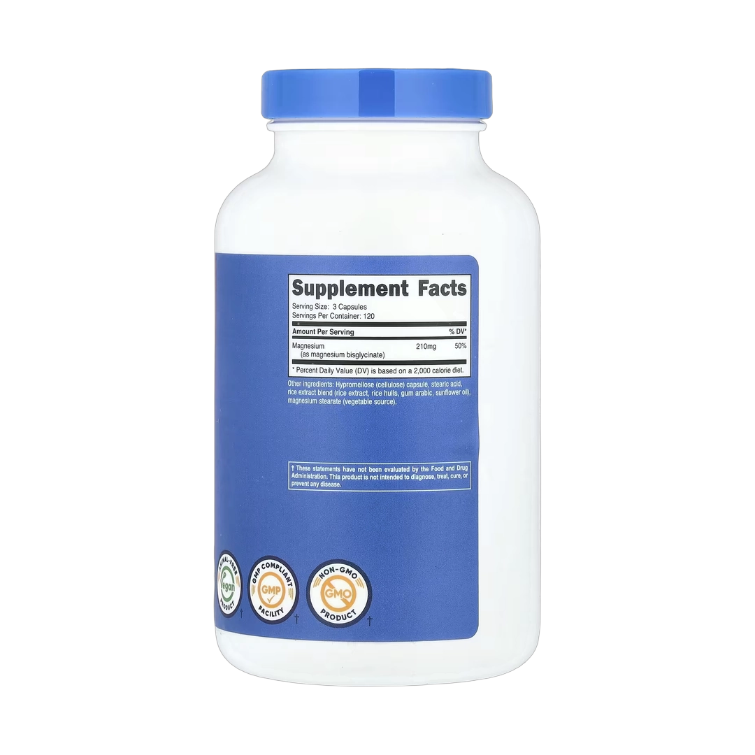 Nutricost, Magnesium Glycinate, 360 Capsules