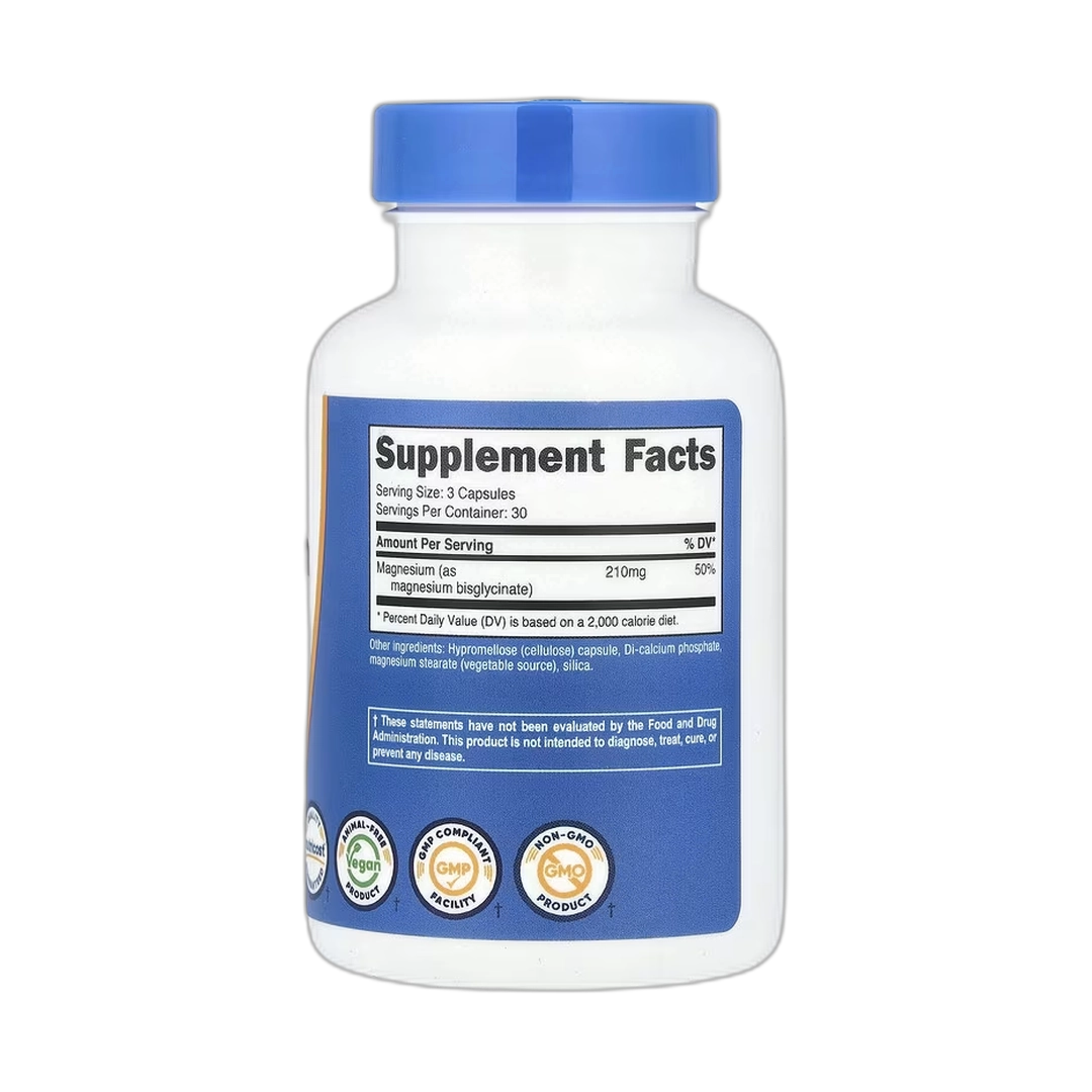Nutricost, Magnesium Glycinate, 90 Capsules