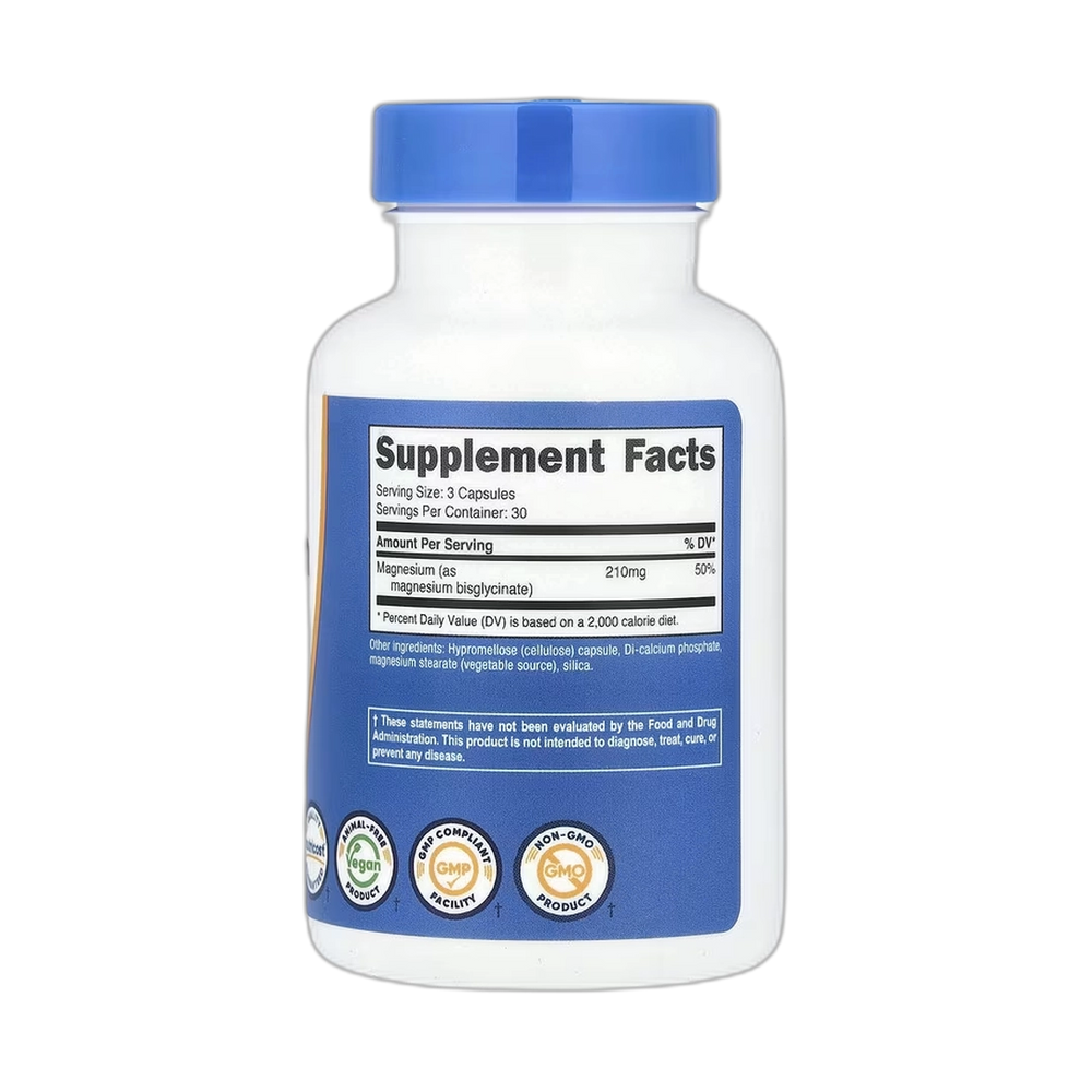 Nutricost, Magnesium Glycinate, 90 Capsules