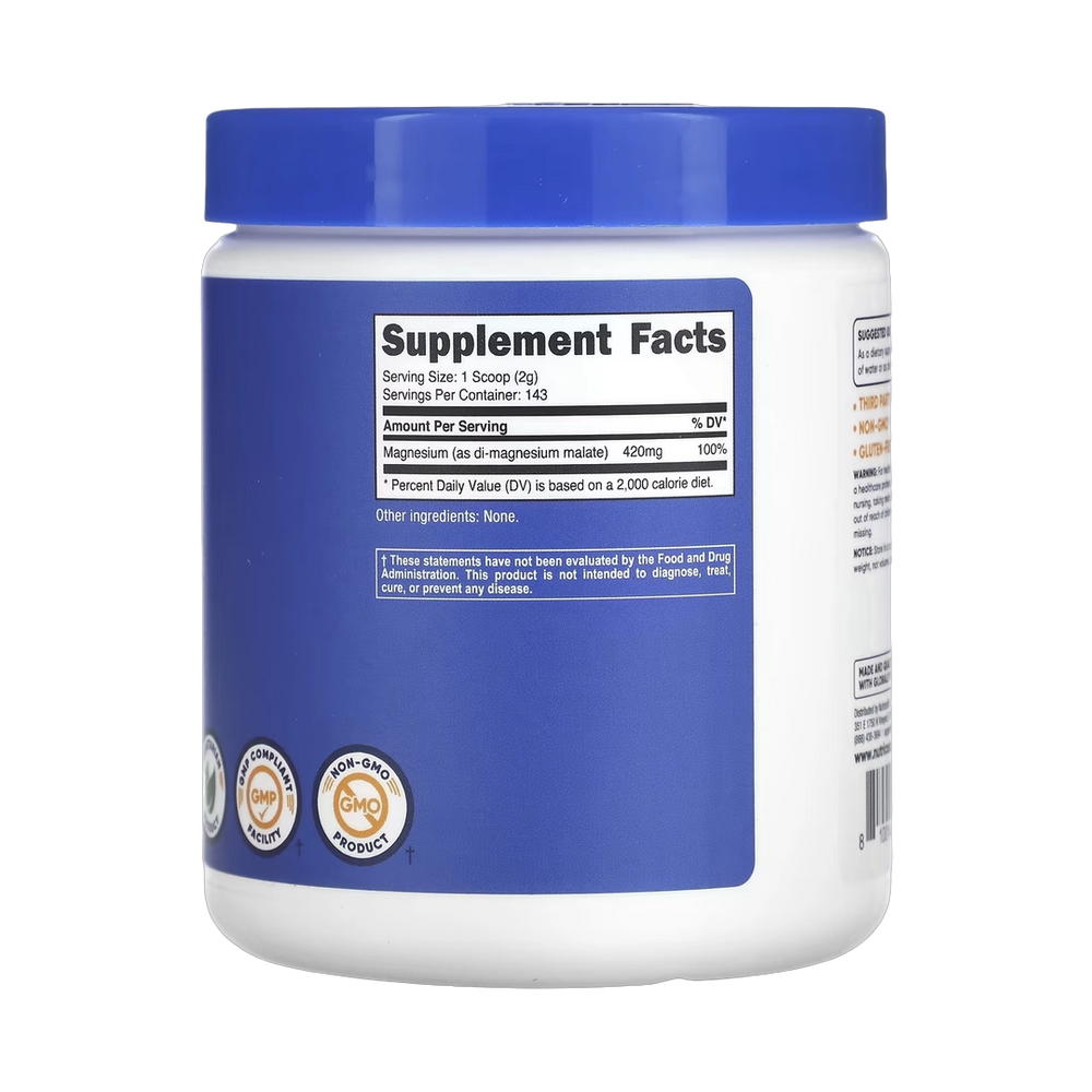 Nutricost, Magnesium Malate, Unflavored, 10.6 oz, 300 g