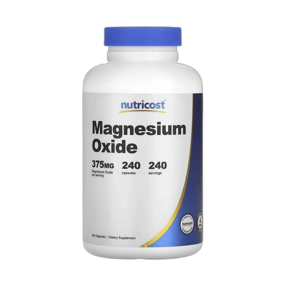 Nutricost, Magnesium Oxide, 375 mg, 240 Capsules