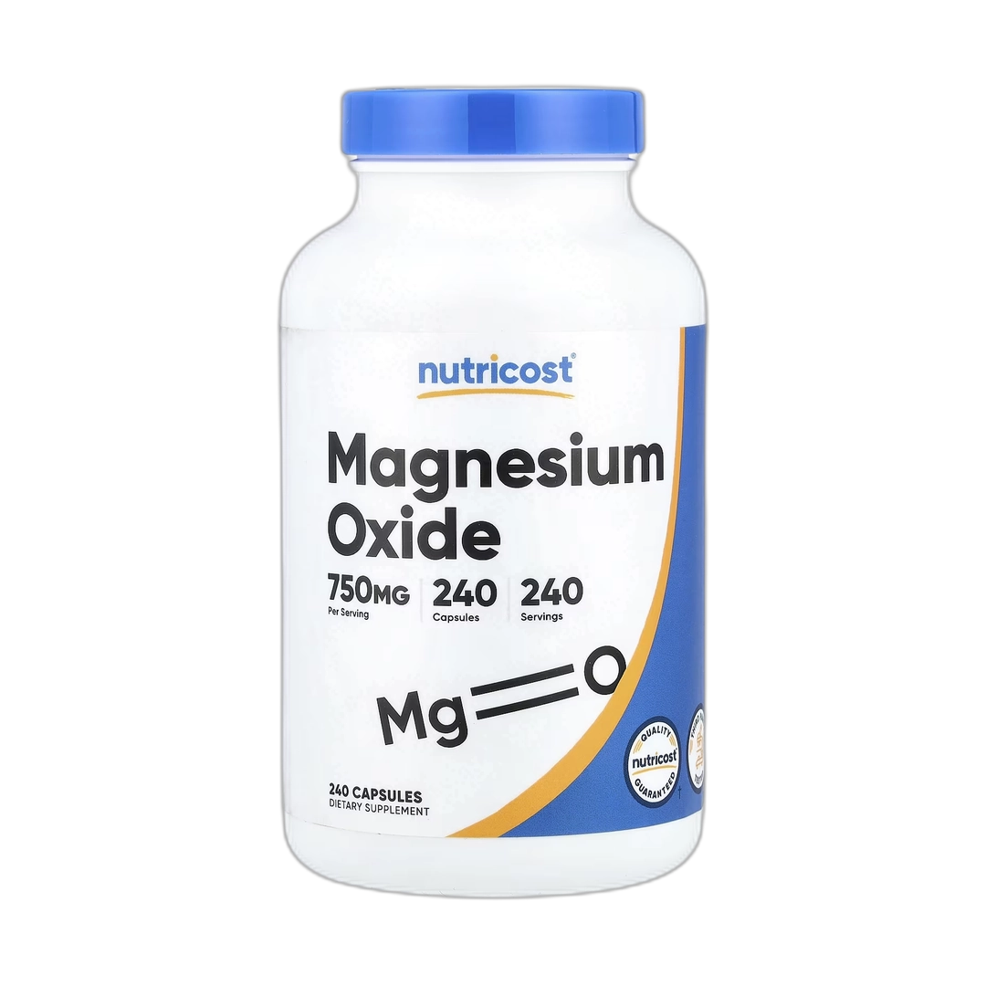 Nutricost, Magnesium Oxide , 750 mg , 240 Capsules