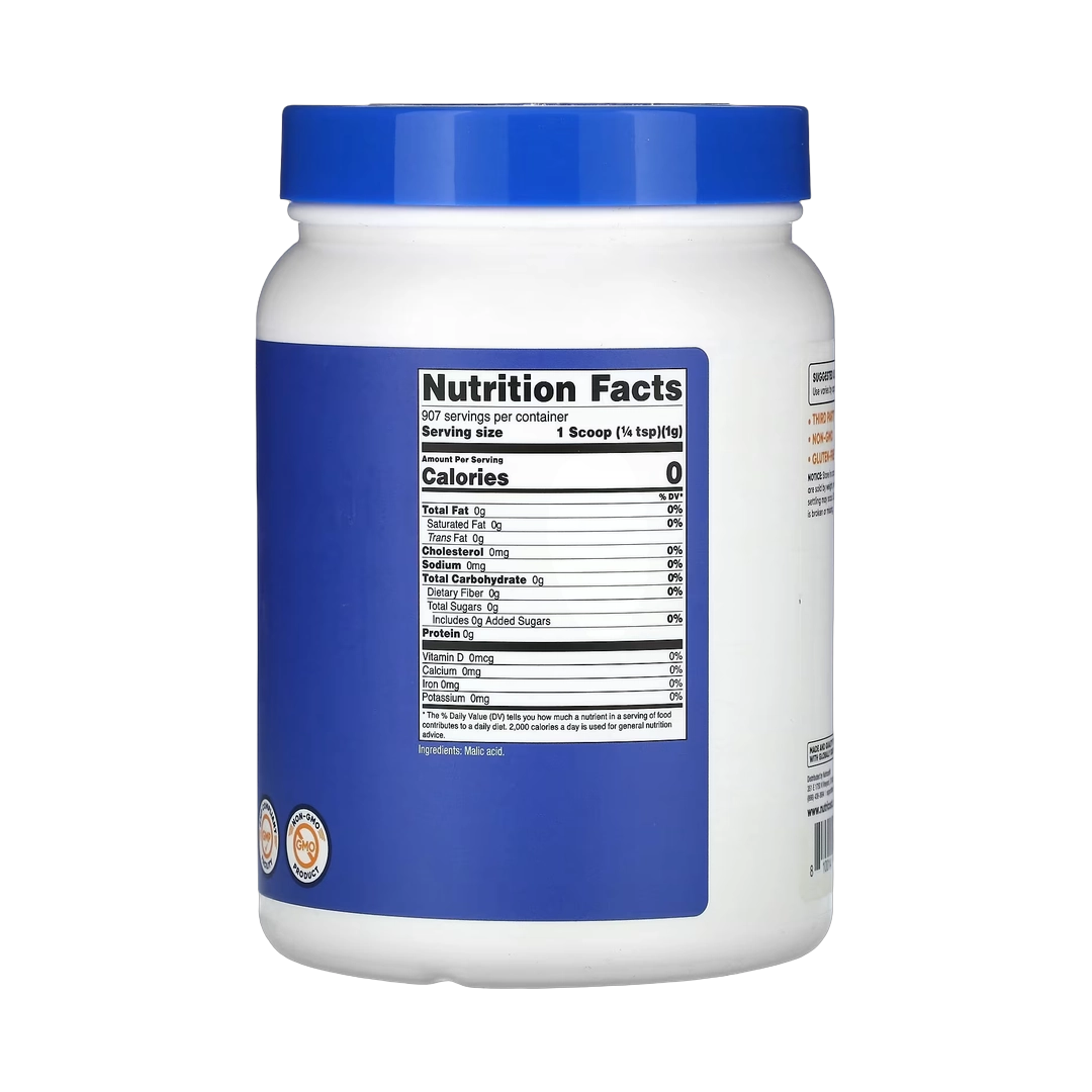Nutricost, Malic Acid, Unflavored, 32 oz, 907 g
