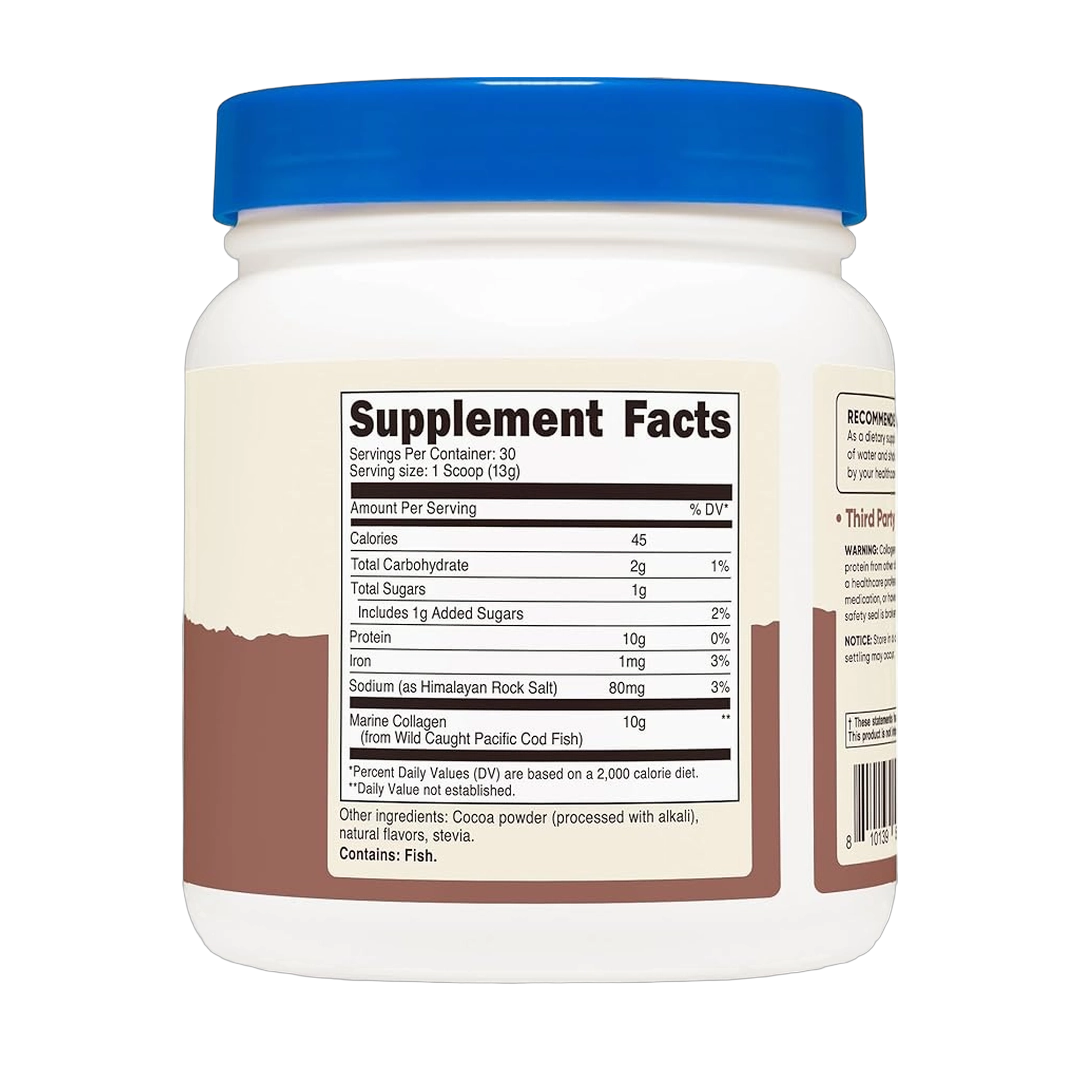 Nutricost, Marine Collagen, Chocolate, 13.7 oz, 383 g
