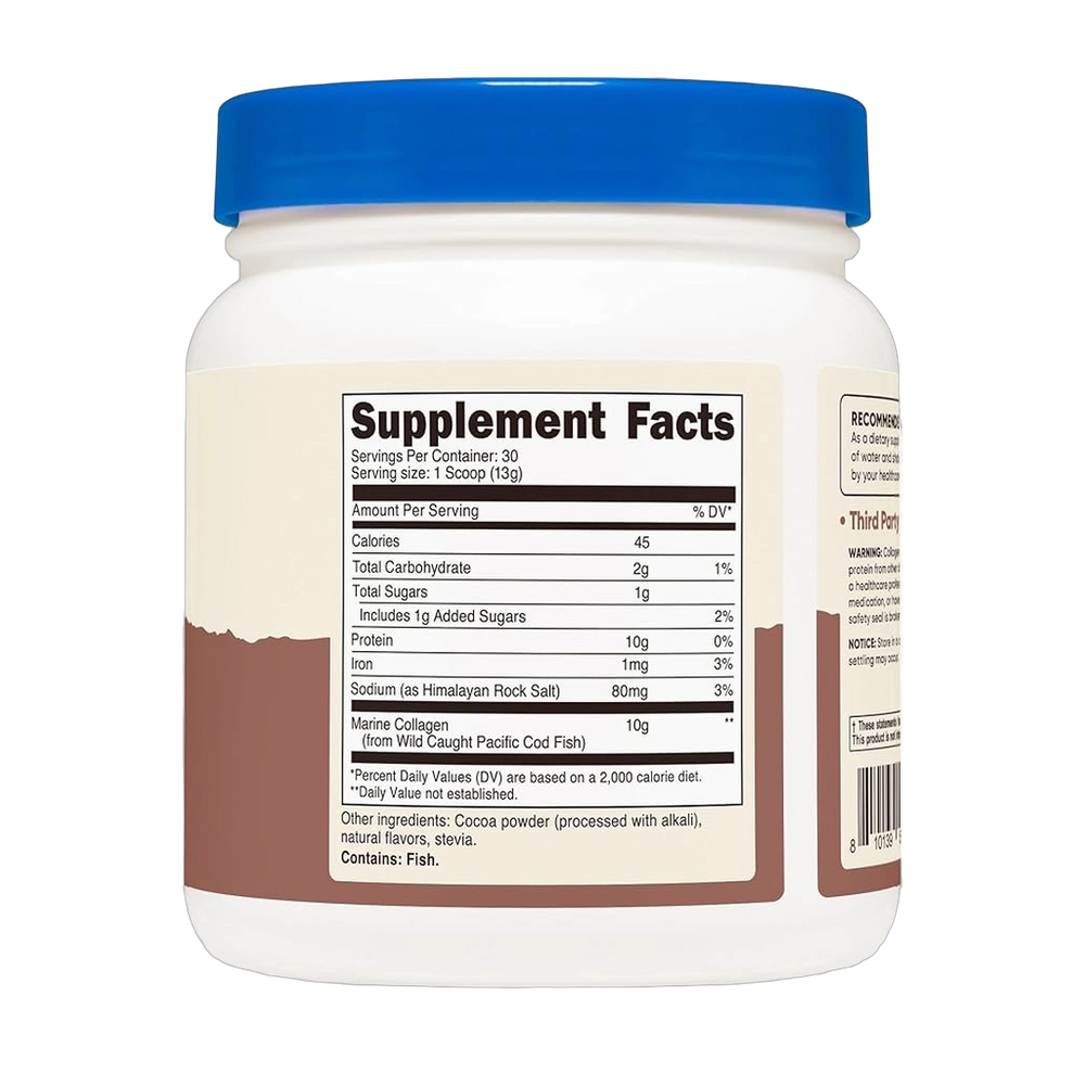 Nutricost, Marine Collagen, Chocolate, 13.7 oz, 383 g