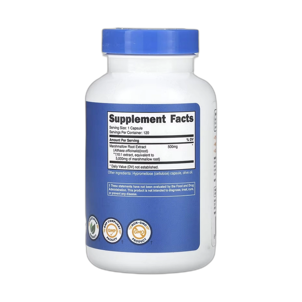 Nutricost, Marshmallow Root, 5,000 mg, 120 Capsules