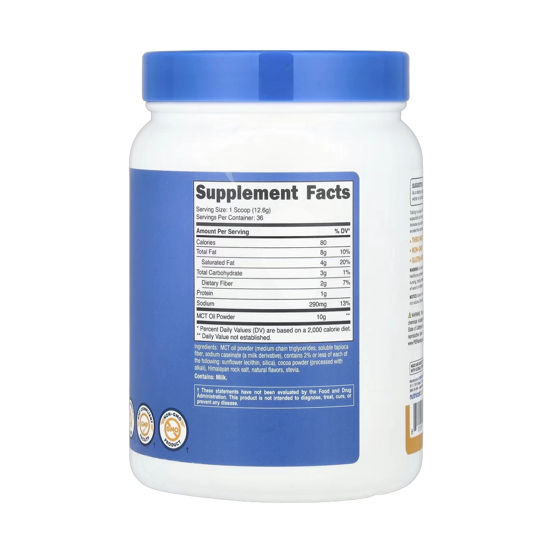 Nutricost, MCT Oil Powder, Salted Caramel , 1 lb, 454 g