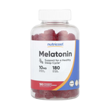 Nutricost, Melatonin Gummies, Strawberry, 10 mg, 180 Gummies