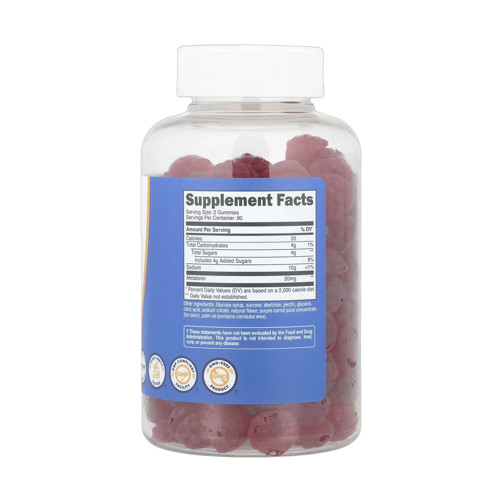 Nutricost, Melatonin Gummies, Strawberry, 180 Gummies