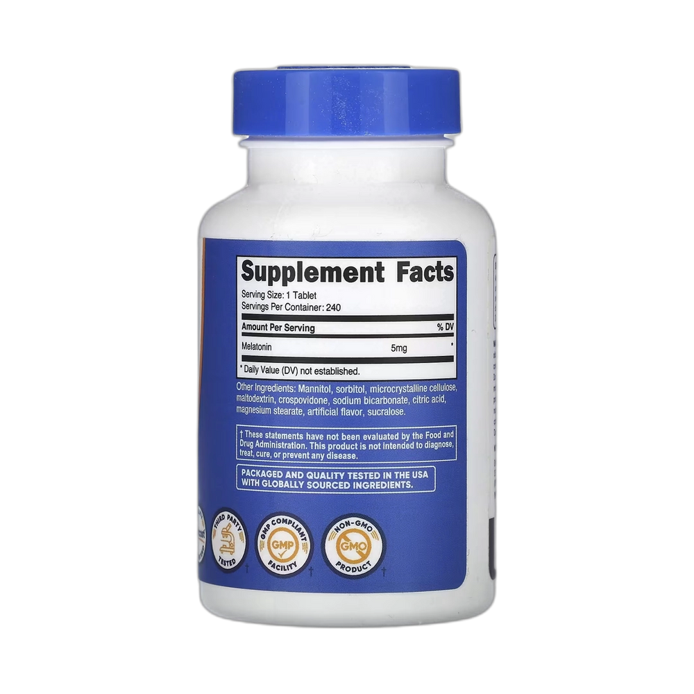 Nutricost, Melatonin, Mixed Berry, 5 mg, 240 Tablets