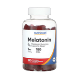 Nutricost, Melatonin, Strawberry, 1 mg, 180 Gummies