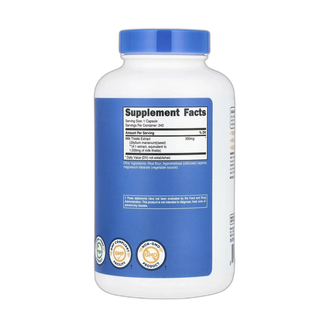 Nutricost, Milk Thistle, 1,000 mg, 240 Capsules