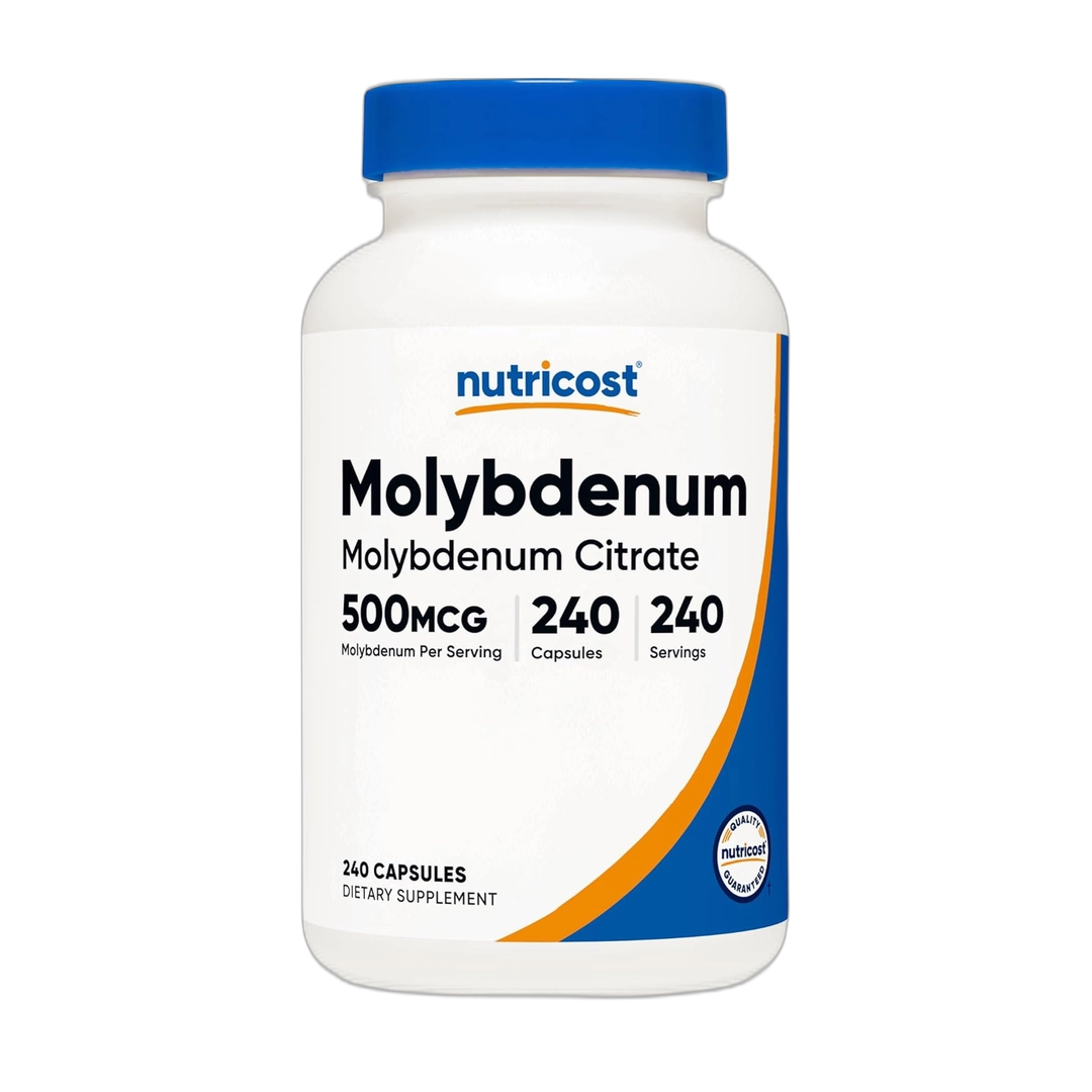 Nutricost, Molybdenum, 500 mg, 240 Capsules