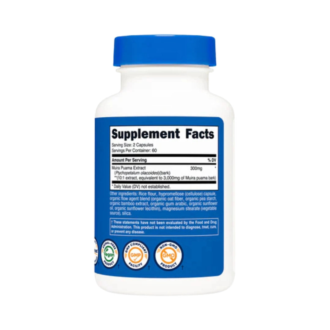 Nutricost, Muira Puama, 3,000, mg, 120 Capsules