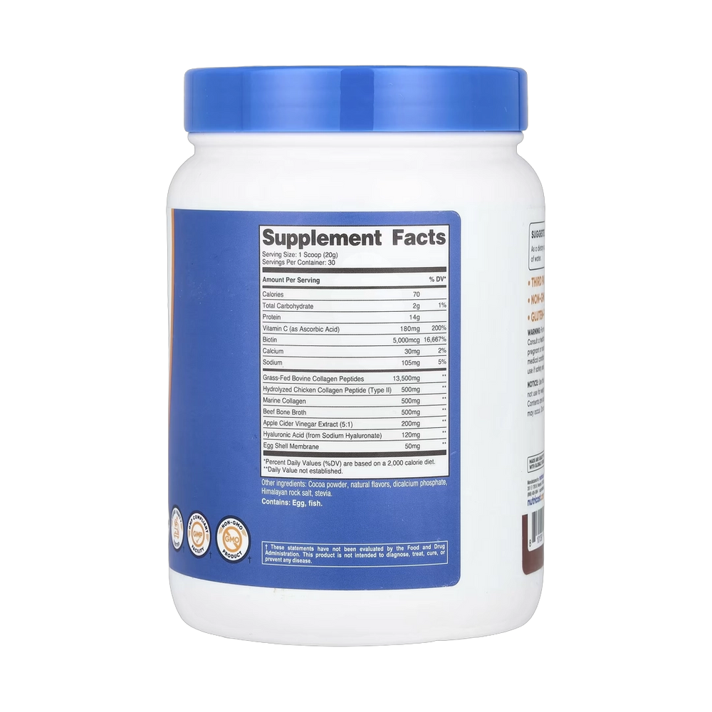 Nutricost, Multi Collagen Protein Complex, Milk Chocolate, 1.3 lb, 588 g