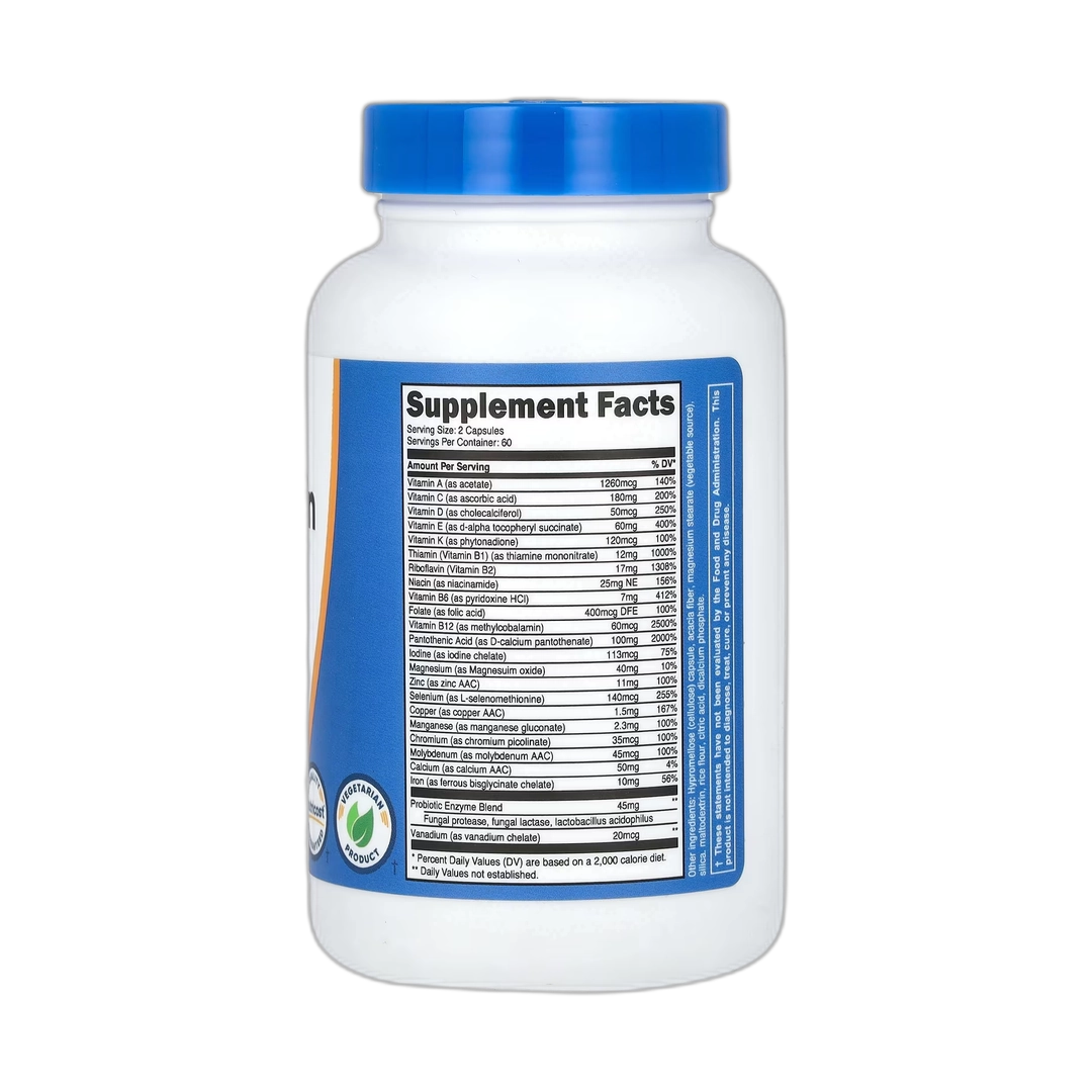 Nutricost, Multivitamin, Probiotics + 22 Vitamins & Minerals , 120 Capsules