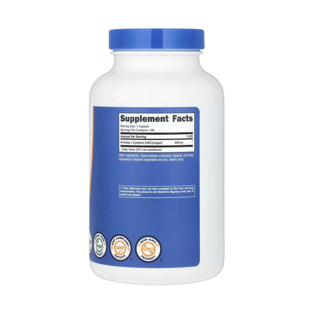 Nutricost, NAC, 600 mg, 240 Capsules