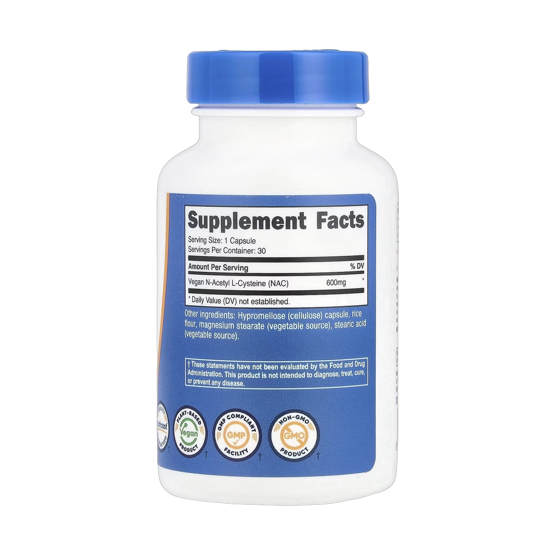 Nutricost, NAC, 600 mg, 30 Capsules