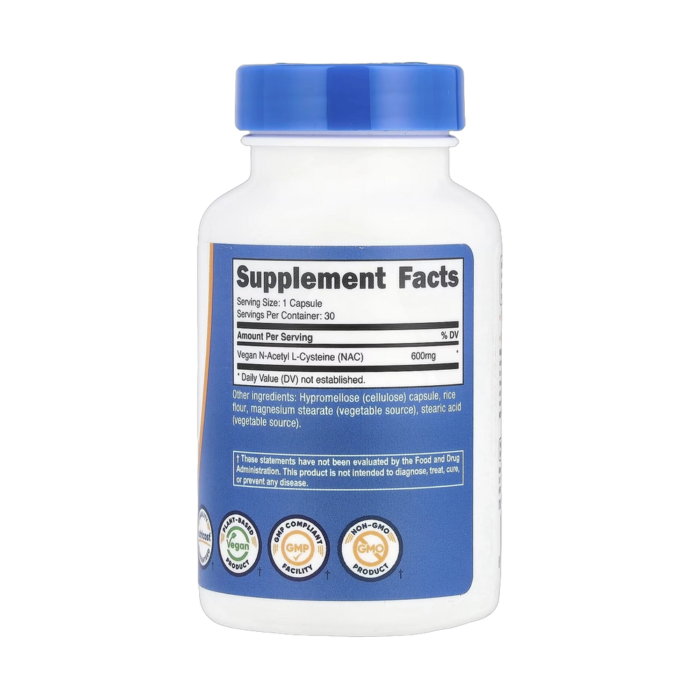 Nutricost, NAC, 600 mg, 30 Capsules