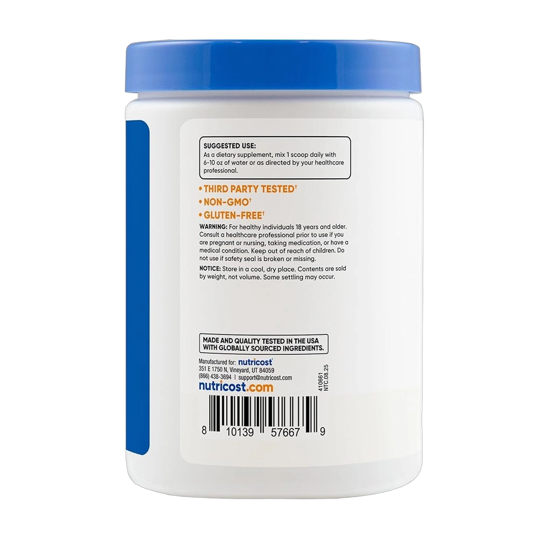 Nutricost, NAC + Glycine, 2,000 mg NAC, 2,000 mg Glycine, Unflavored, 8.9 oz, 250 g